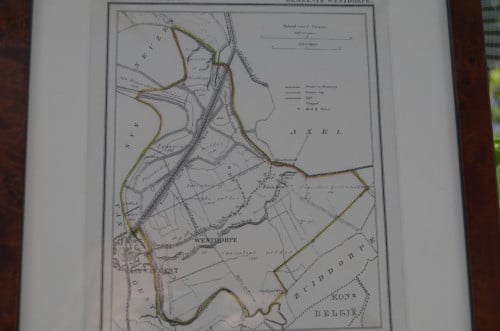 Fraaie Litho 1866 Gemeente Westdorpe Zee - Vla.