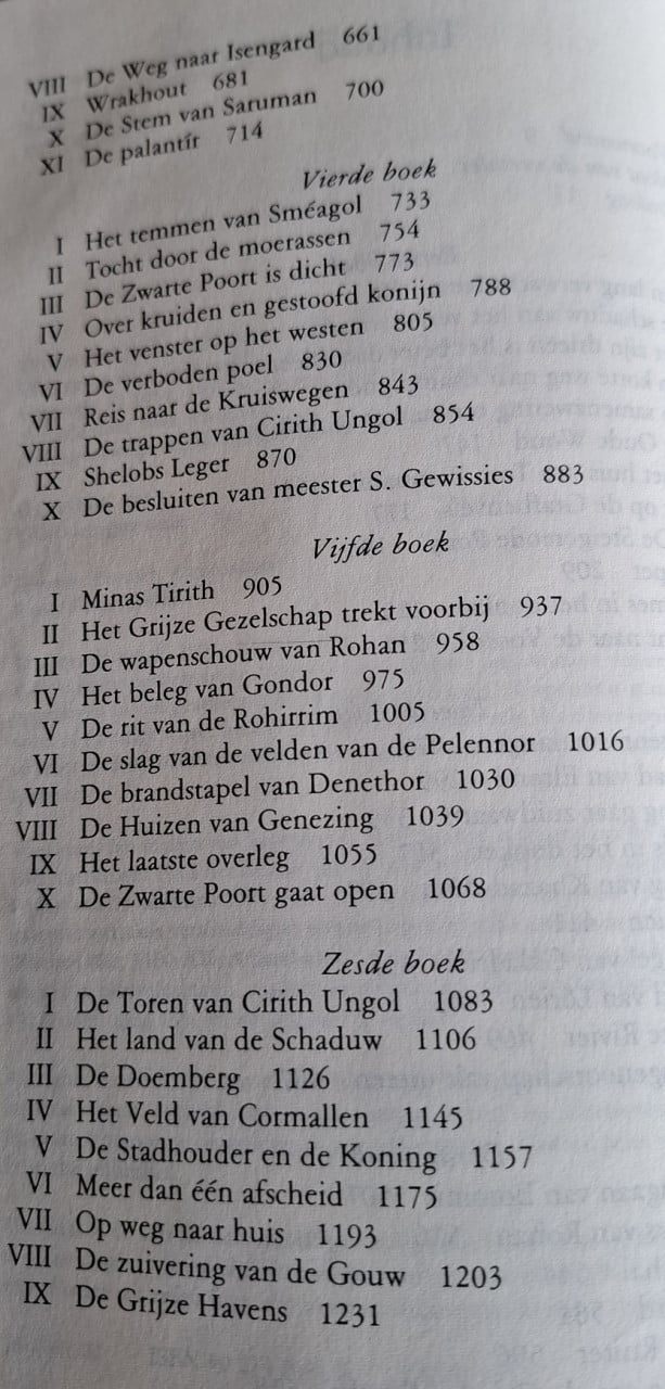 In de Ban van de Ring, door J.R.R Tolkien. Uitg. Het Spectrum, 1992