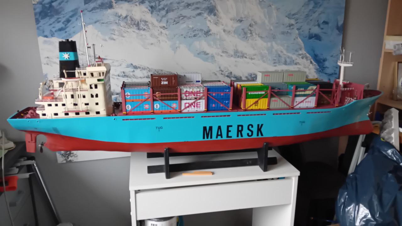 Container schip modelbouw