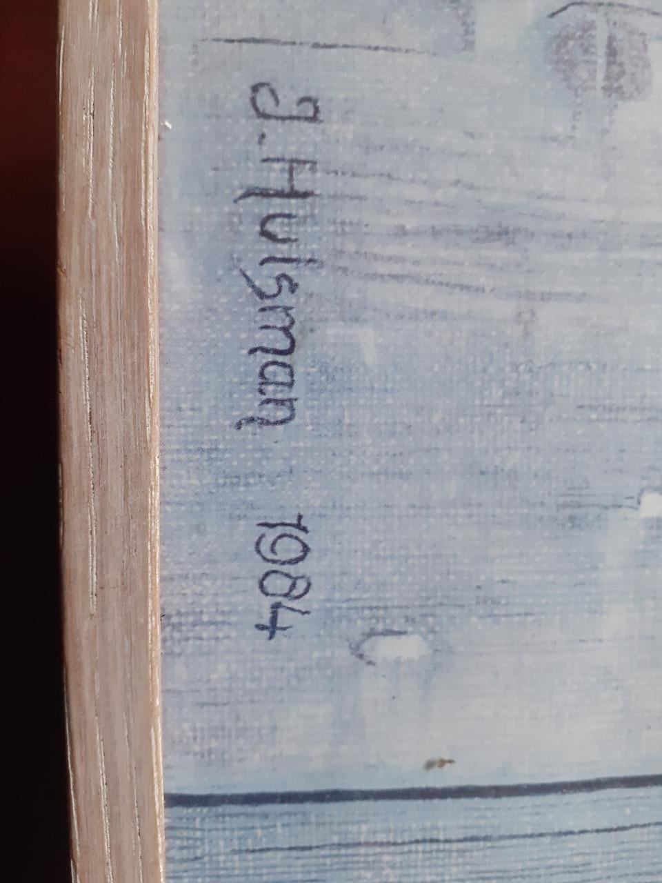 Leuk Schilderij " Oude Blauwe Deur " van Jopie Huisman. & Salvador Dali