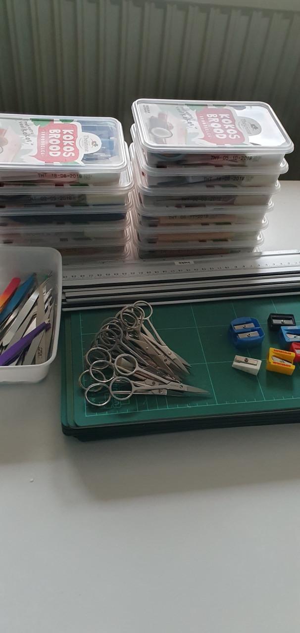 Knutsel materiaal voor workshops.