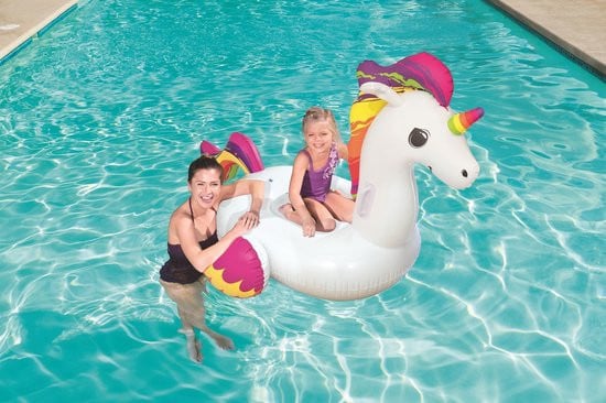Unicorn ride-on opblaasfiguur