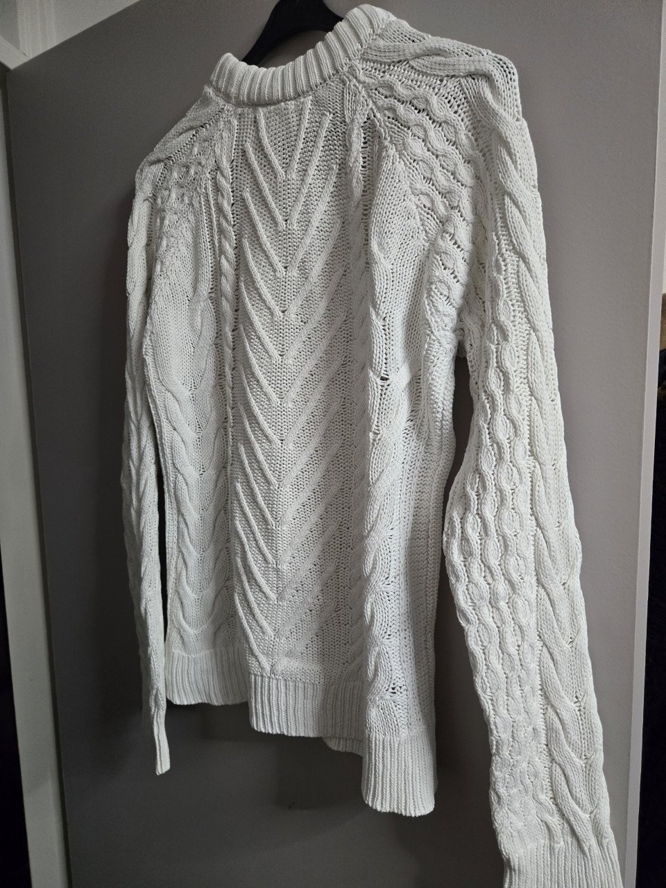 Trui ronde hals,lange mouwen. Zara Knit Maat S 100%katoenwol