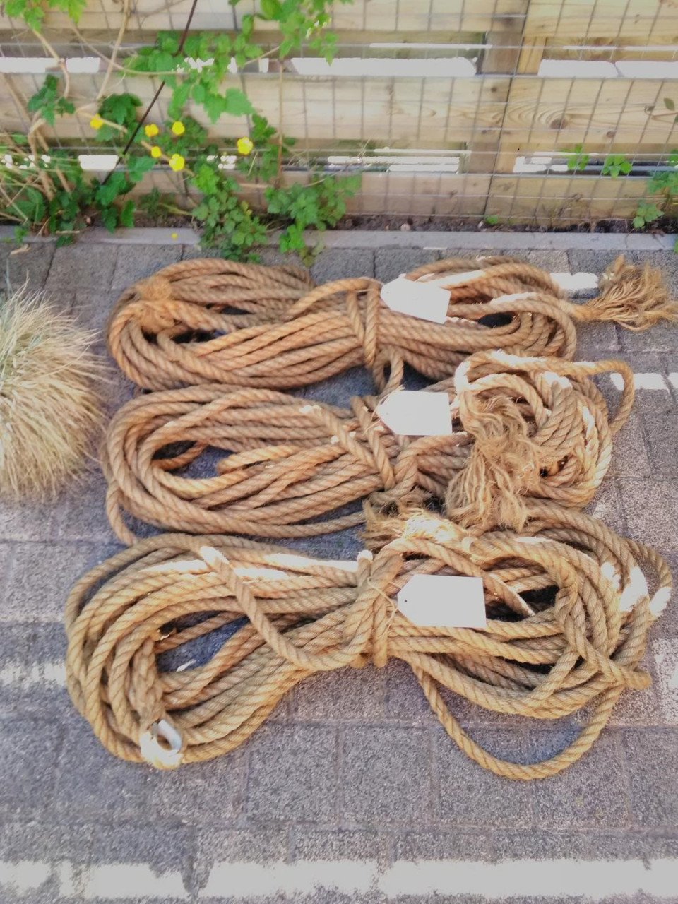 Scheepstouw, origineel