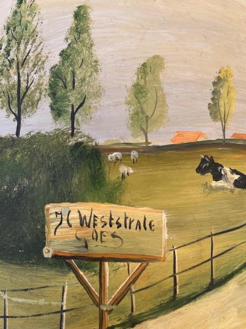 Melkbus beschilderd Goes