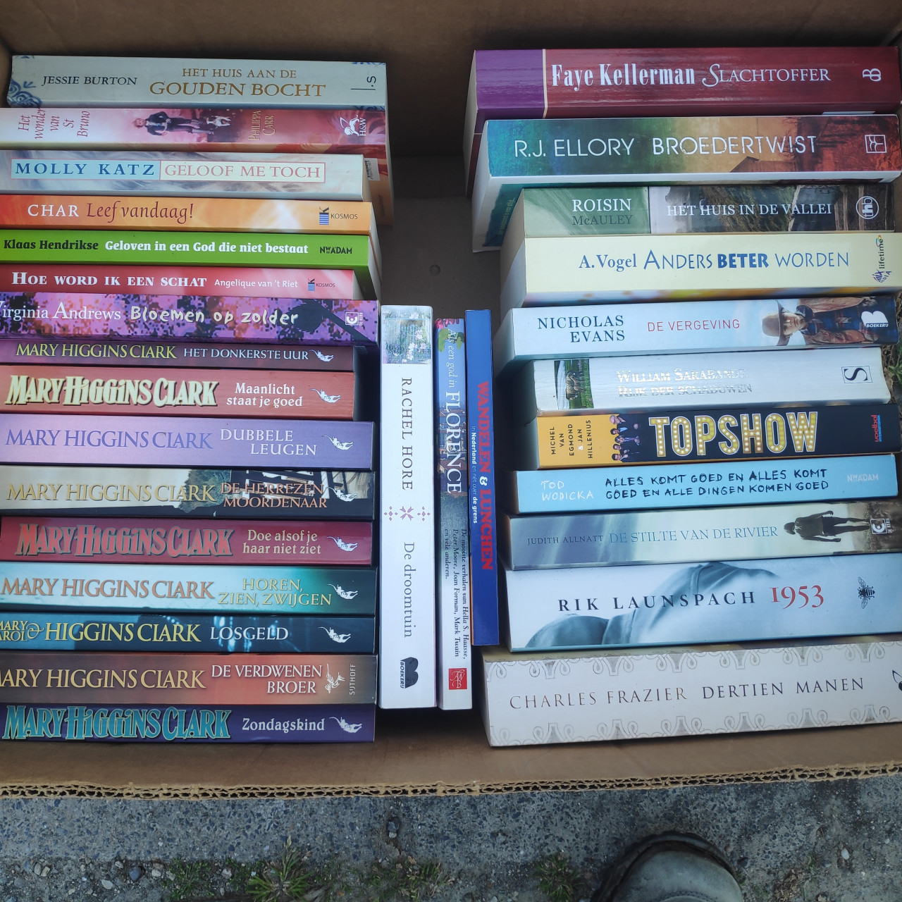 Vrijwillige bijdrage aan De Boekenwurm in ruil voor doos BOEKEN
