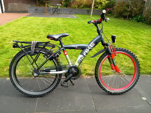 Jongensfiets 22 inch Loekie Snake