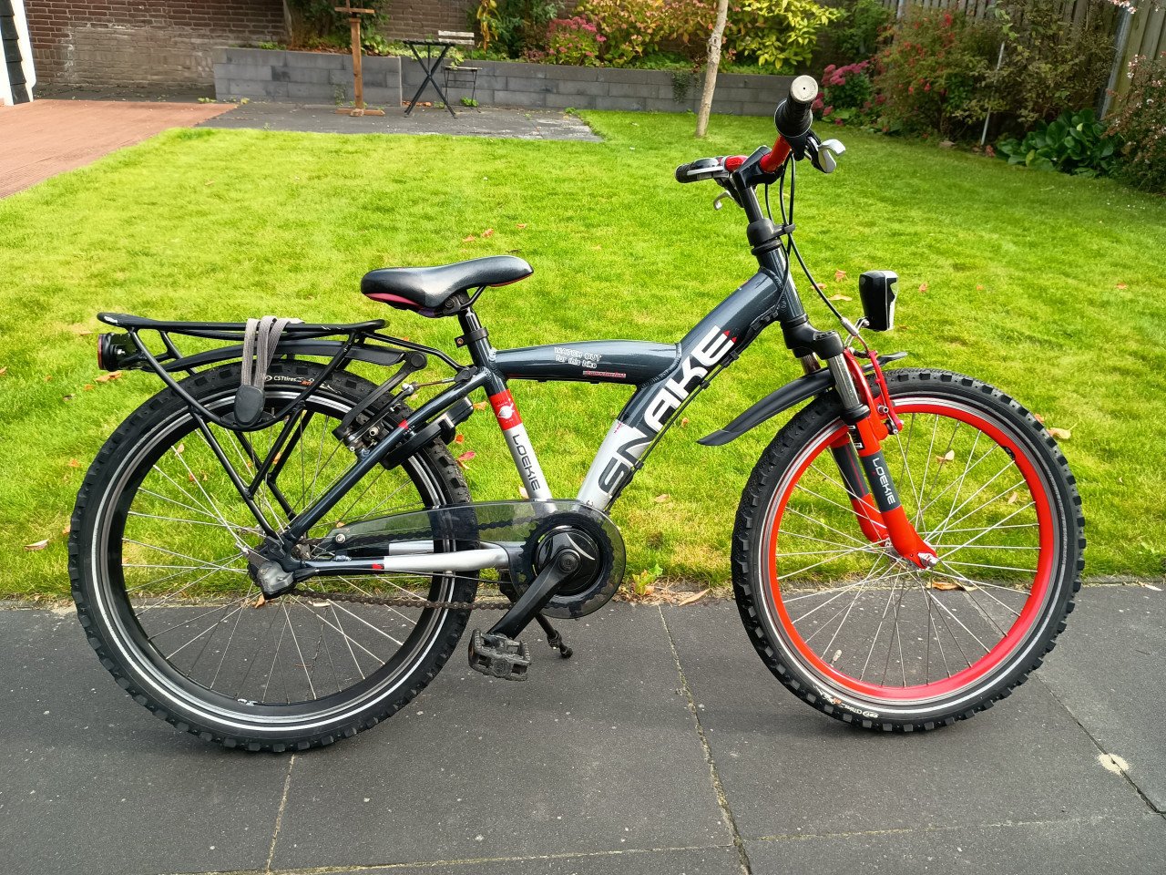 Jongensfiets 22 inch Loekie Snake