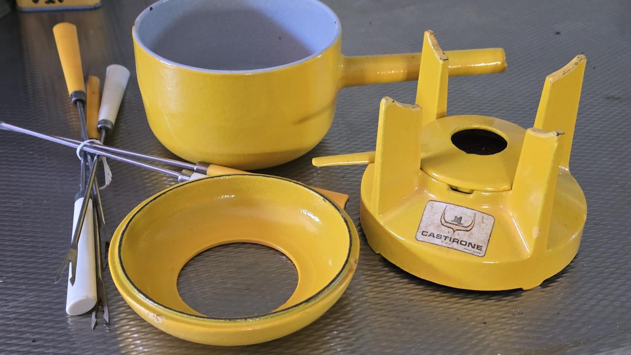 💛 Fondue set Castirone France gietijzer