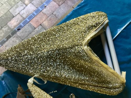 Opvouwbare goudkleurige Kerststerren