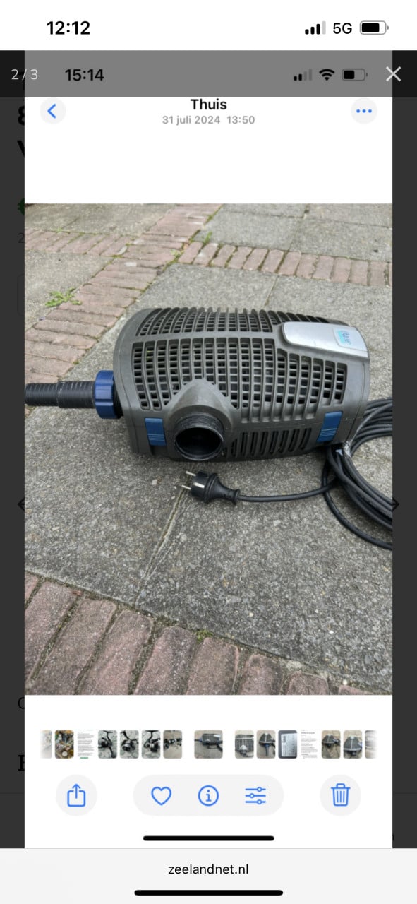 Te koop oase eco primium 8000 lpu sterke en zuinige Vijverpomp
