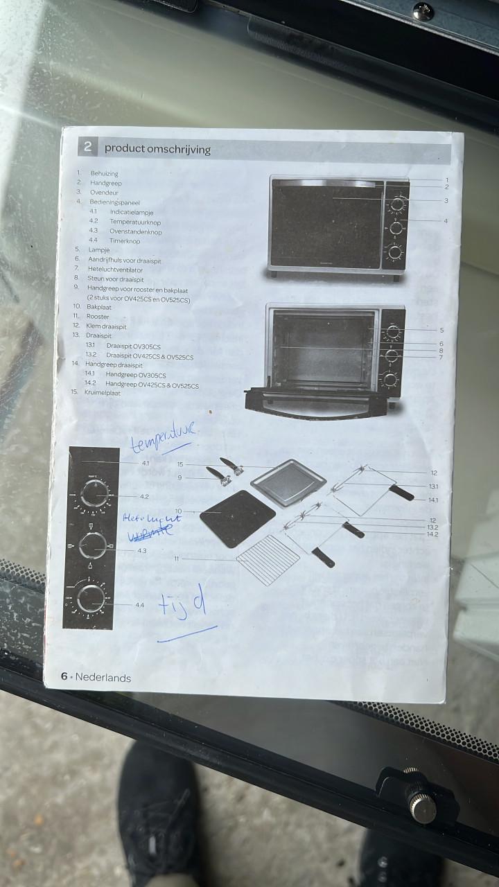Inventum OV425CS Hetelucht Ovenmet Grill
