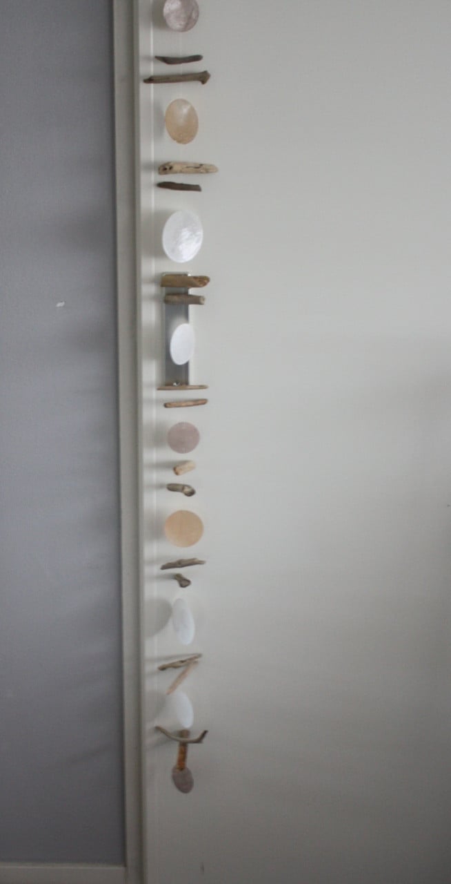 Schelpen kettigmet hout stkjes