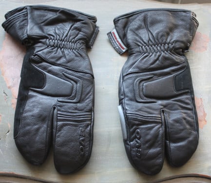 Evolution lederen motorhandschoenen-maat L