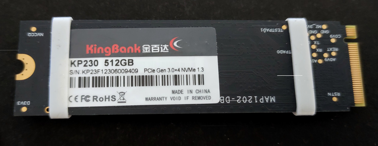 SSD -M.2 2280 Nvme Pcie Gen 3X4 / 512 GB