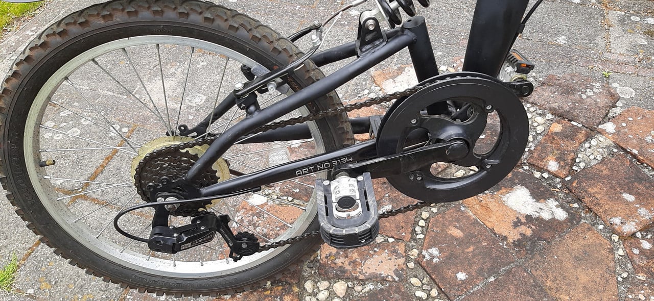 Vouwfiets 16inch, 6 versnelling Shimano, Merk ACXA zwart