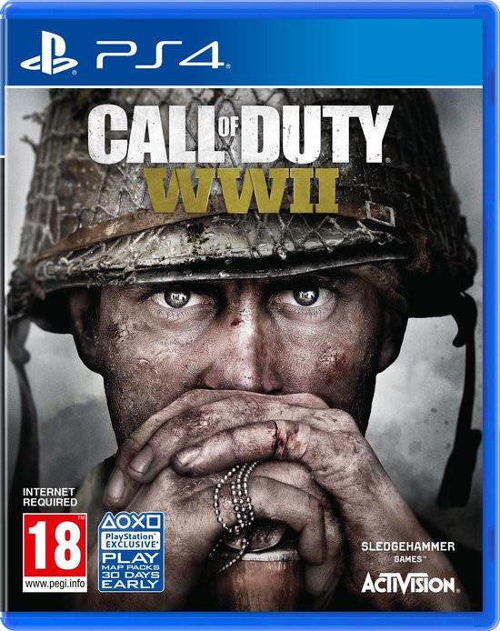 ZGAN PS4 game, Call of Duty WWII,geen kras, geen koeriers