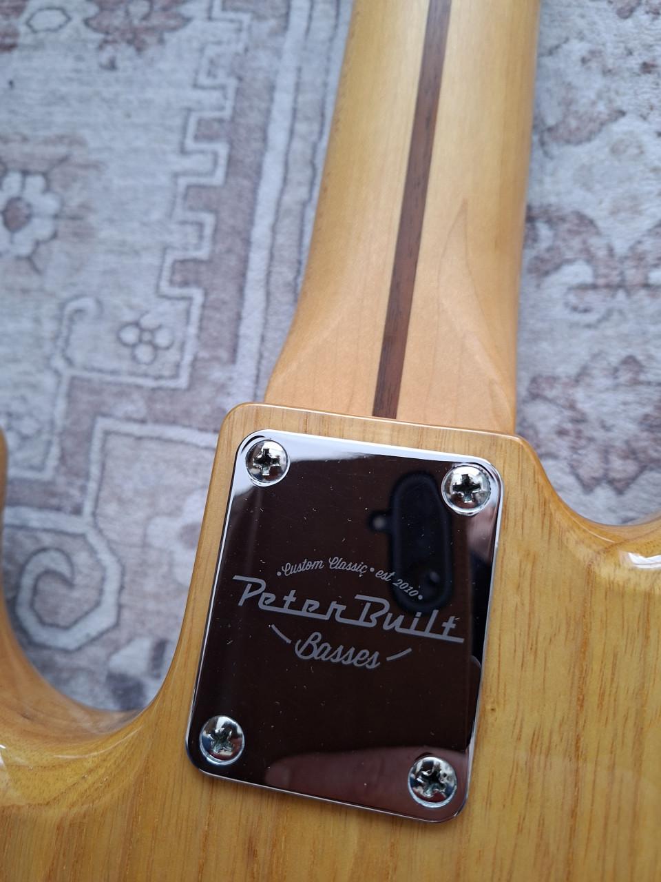 Fender Peterbuilt Jazz basgitaar naturel z.g.a.n.