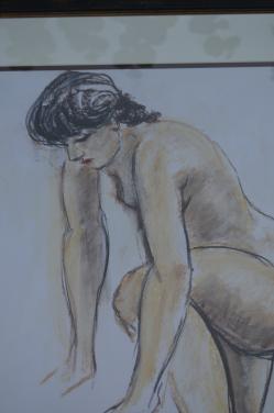 Fraai schilderij Frans J. Joosen (Tilburg 1932 - Oosterhout 2021) 'Naakt'