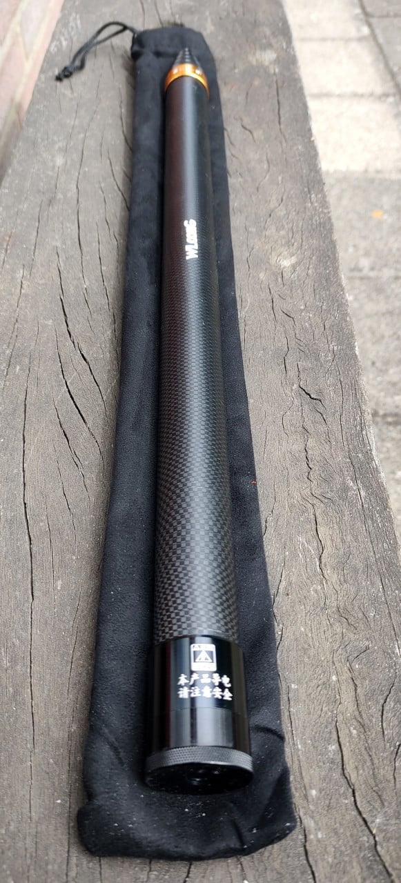 Nieuwe koolstofvezel Selfiestick van 290cm.