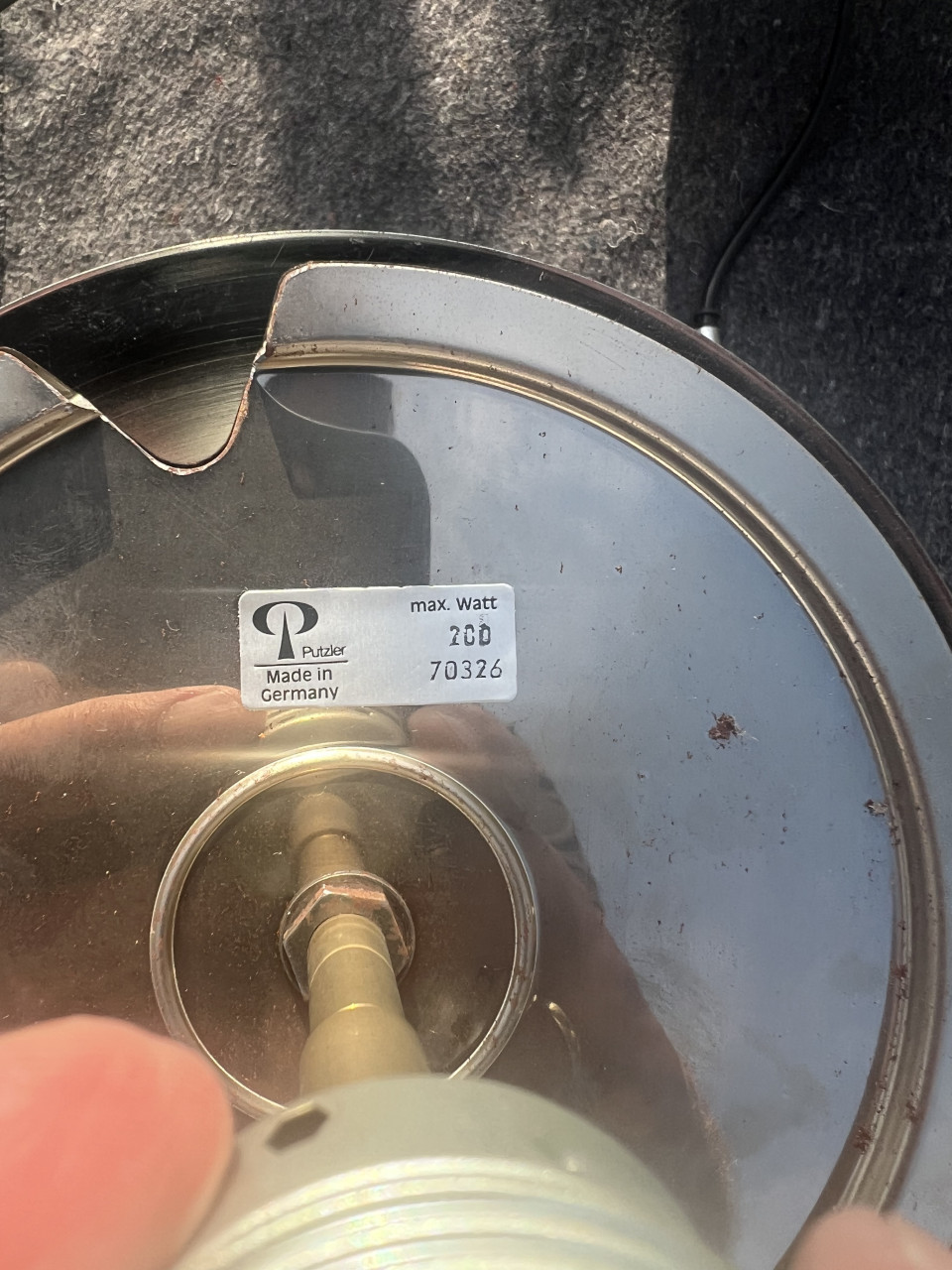 Vintage hanglamp Peill en Putzler (3 bollen/ 1 basis)