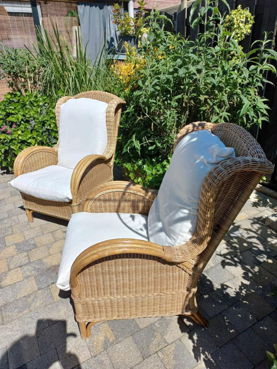 Mooi rieten stoelen