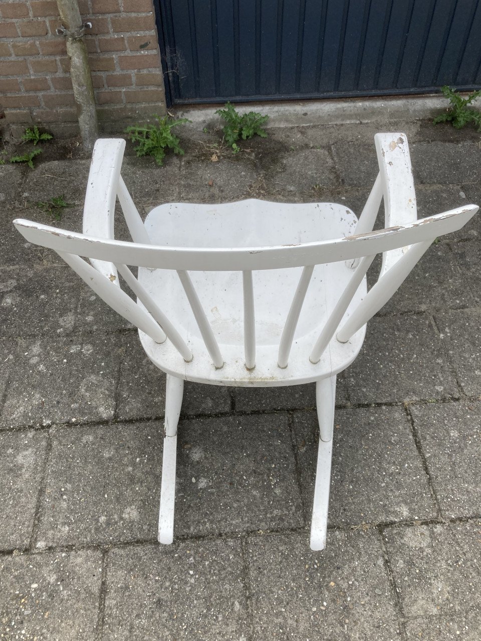 Houten schommelstoel