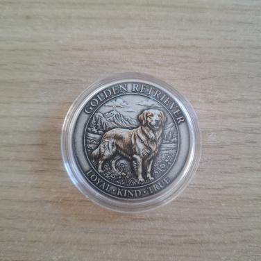 Golden Retriever Munt in Capsule   Lees Adv.