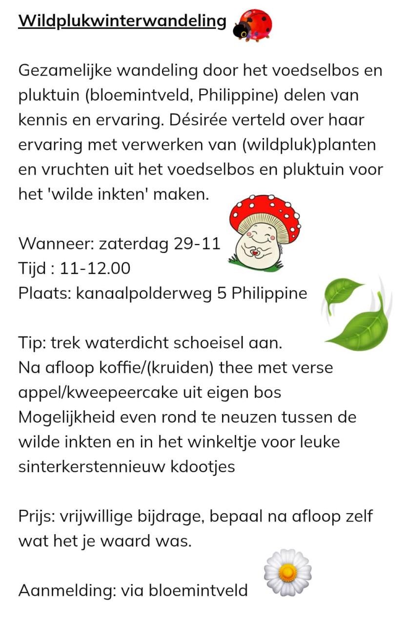 Wildplukwinterwandeling