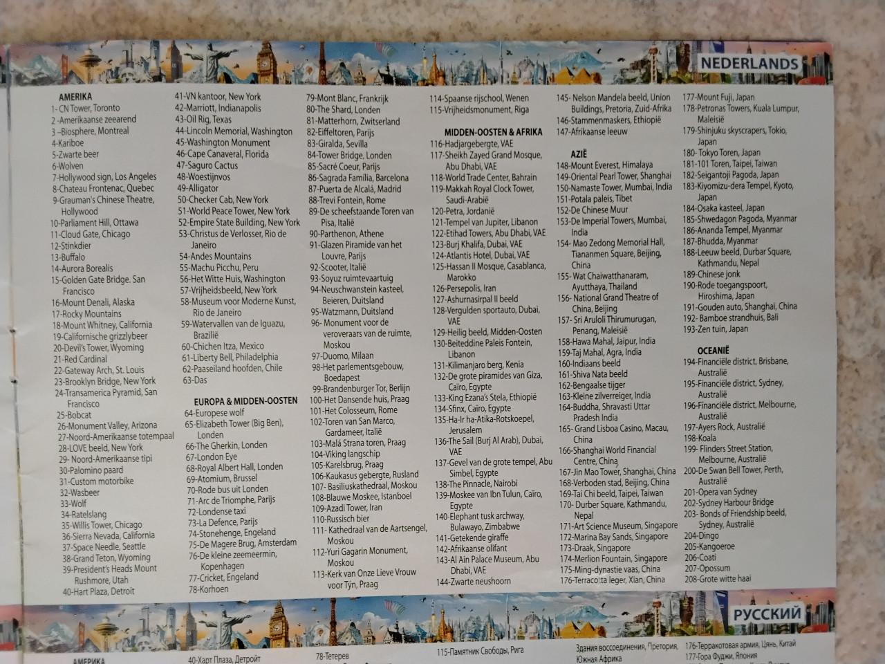 Educa legpuzzel: Around the world 42000 stukjes