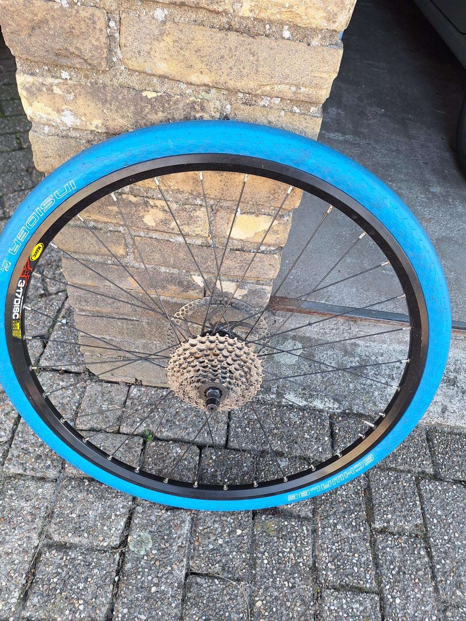Achterwiel Mavic 26 inch incl. band voor roltrainer
