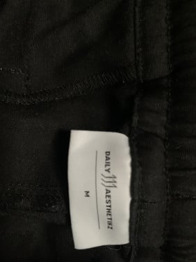 Daily Aesthetikz zwarte pantalon heren/jongens Maat M