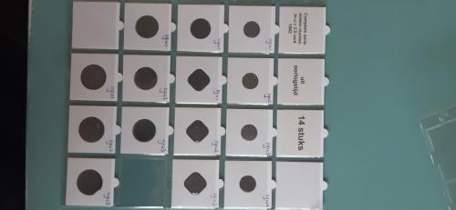 Serie zinken munten oorlogstijd