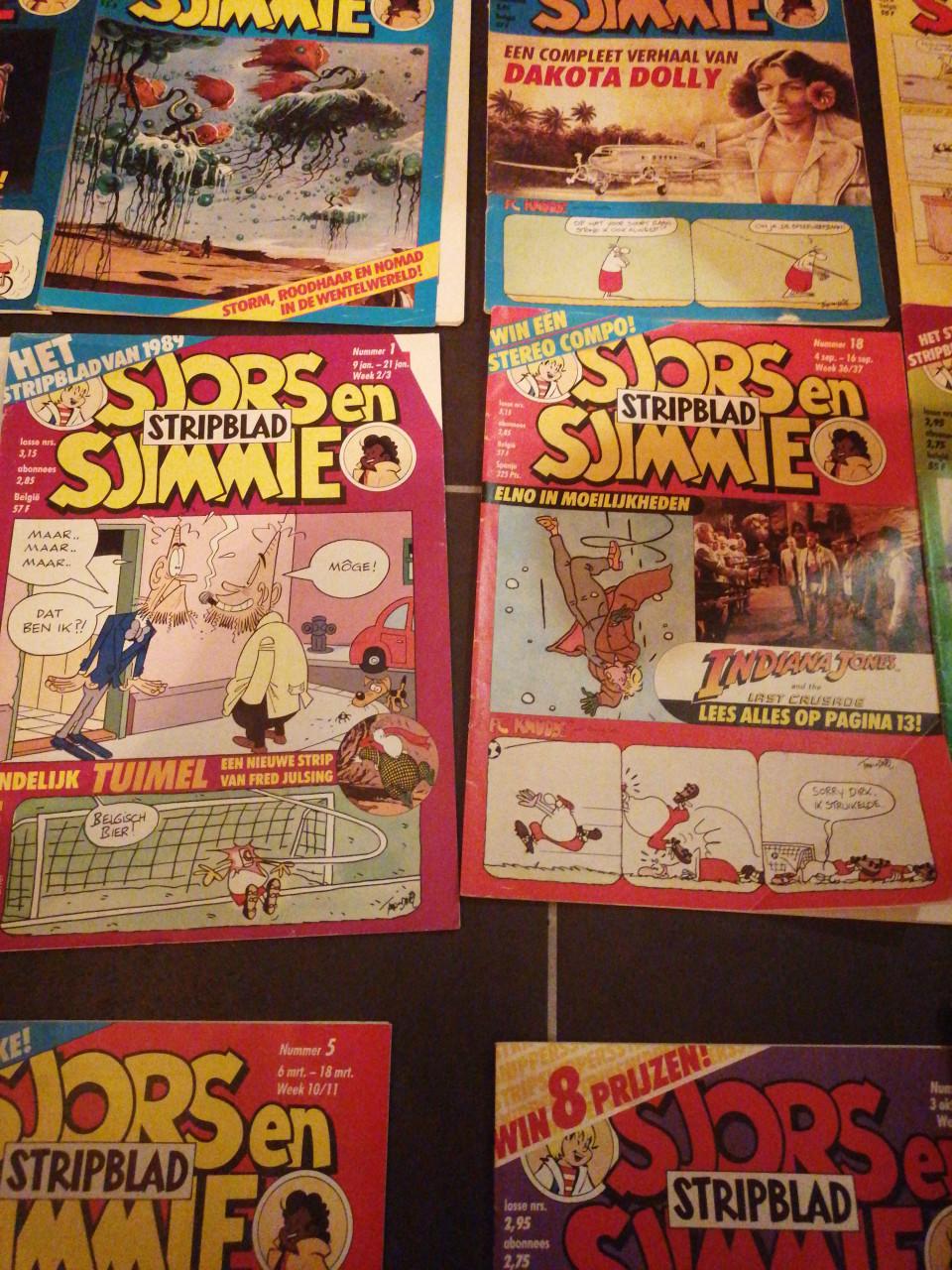 16 x Sjors en Sjimmie 1988, 1989,1991