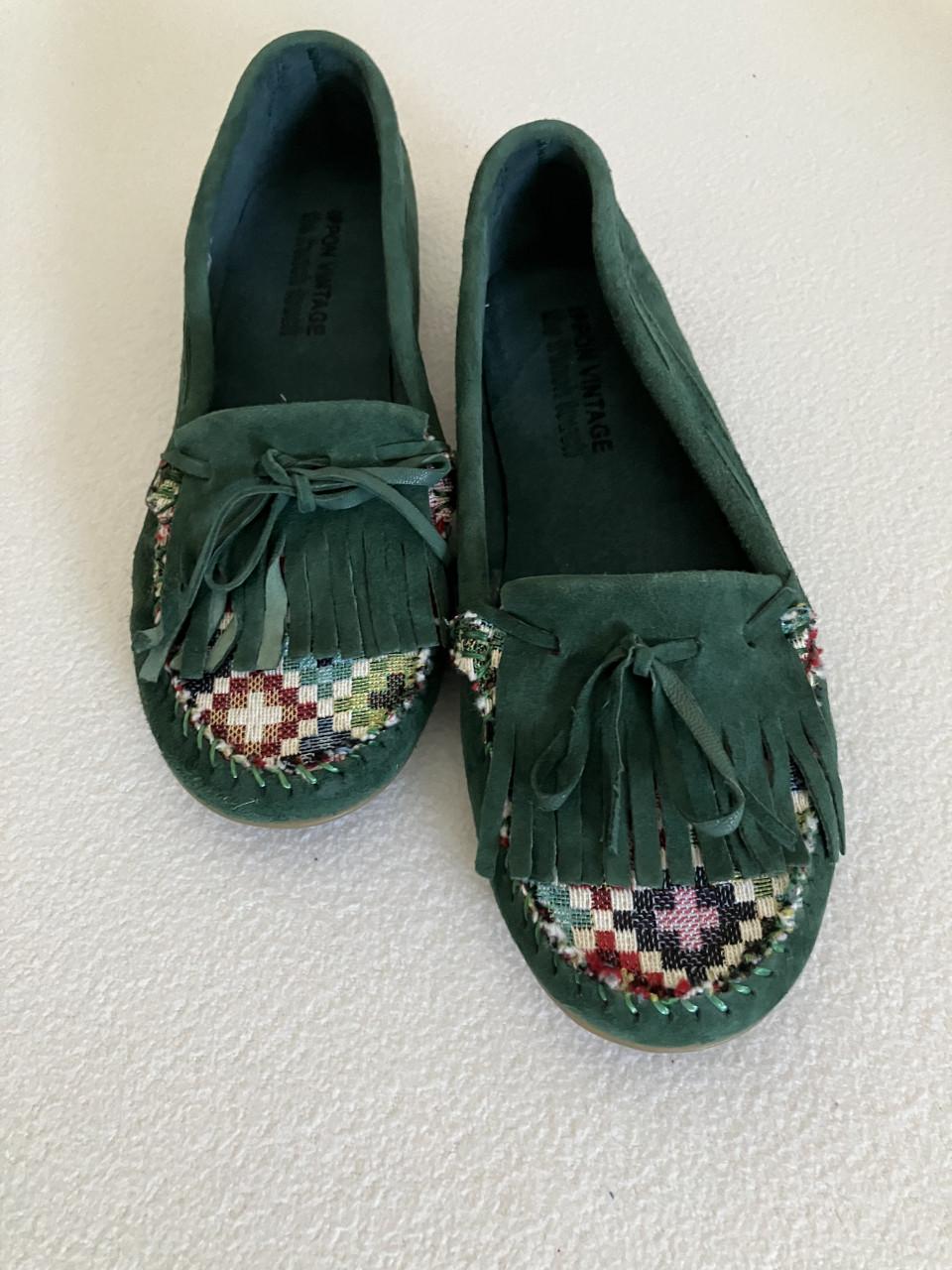 Mocassins groen meerkleurig maat 39