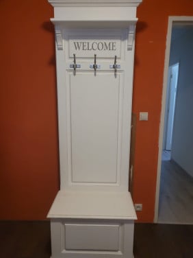 Staande kapstok met opberg bak