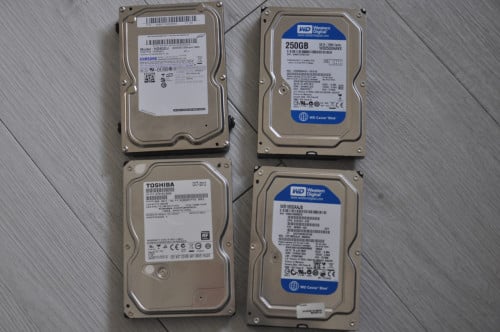 4x HD schijven desktop