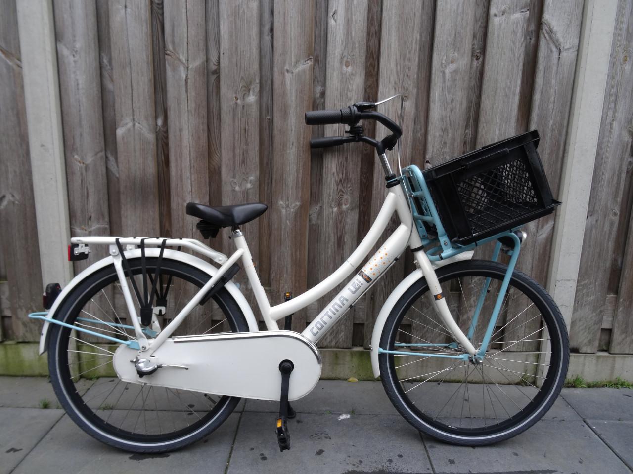 🌸 Cortina U4 Transport Meisjesfiets – 24 inch | White Pearl Gloss 🤍