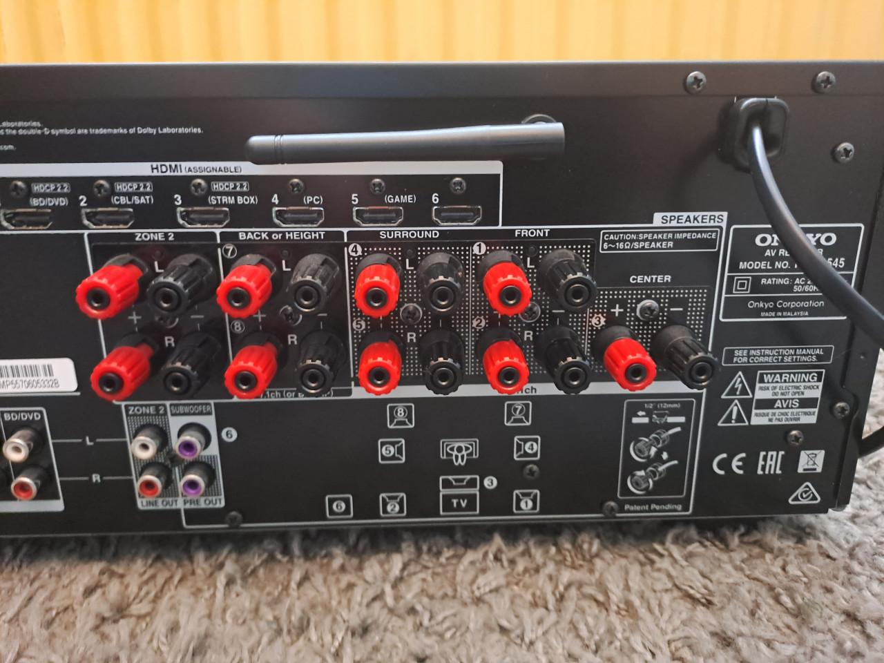 Te koop receiver onkyo in nieuw staat met de doos
