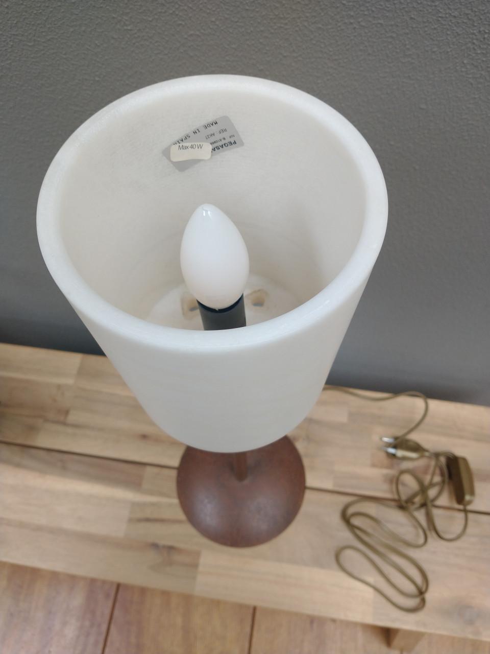 2x tafellamp met Albast kap