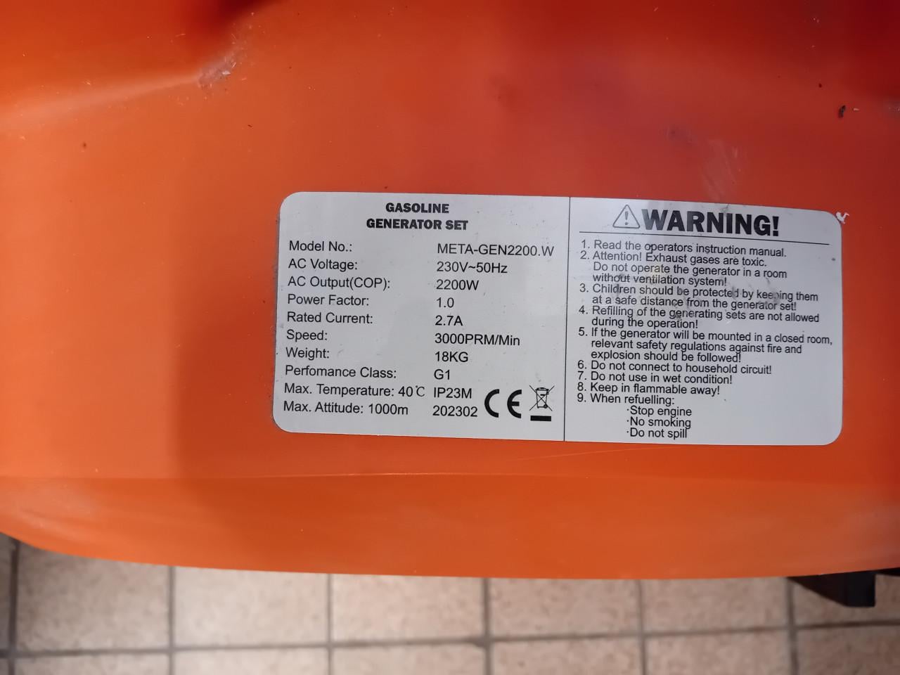 Aggregaat. 2 stuks. 400Volt en 230V.