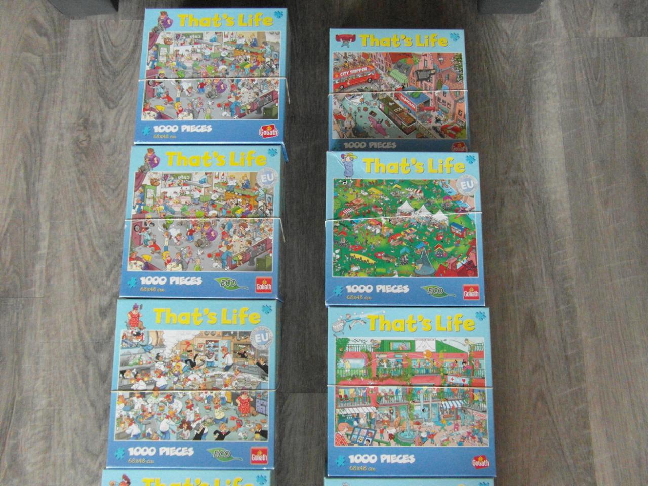 10 That"s Life puzzels 1000 stukjes.