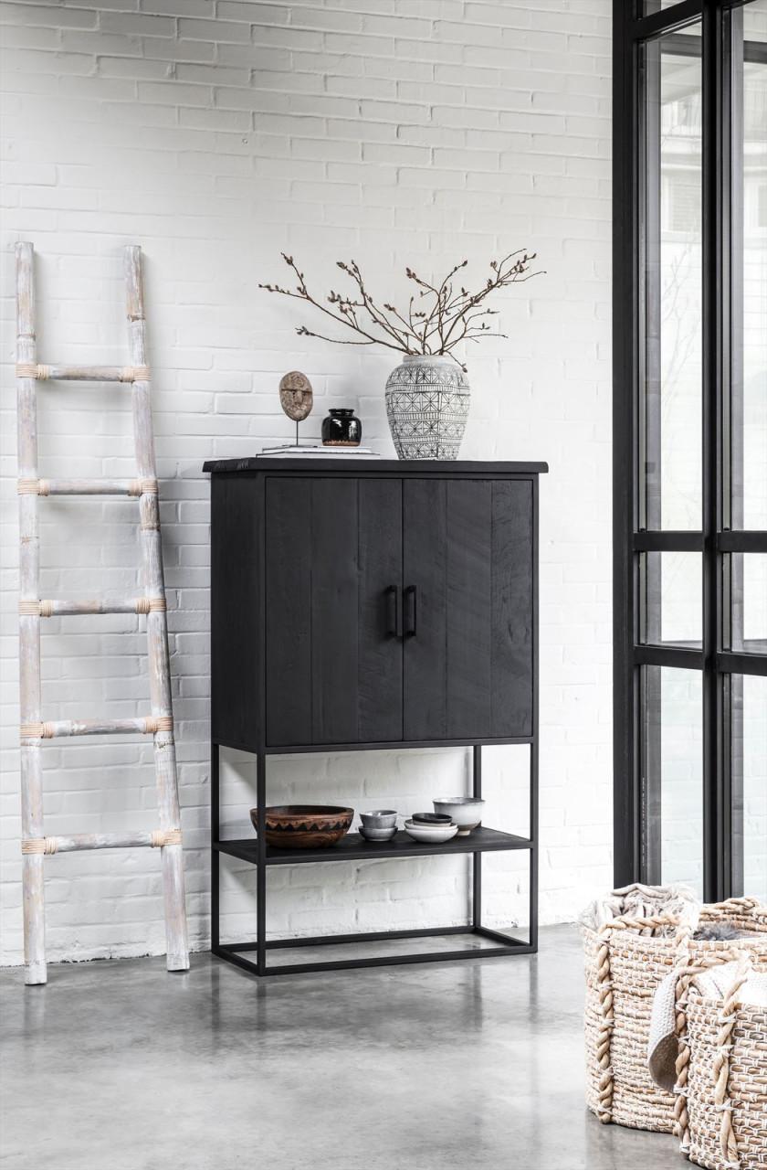 Bergkast Beam, teak zwart, nu als showmodel afgeprijsd