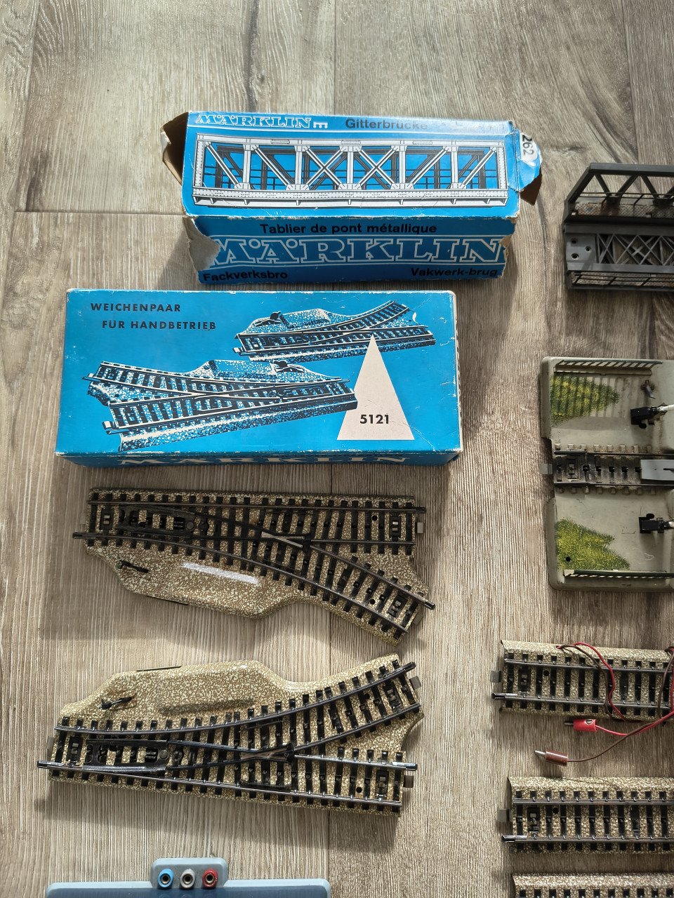 Grote set Märklin HO wissels, spoor, treintjes en meer! Set.