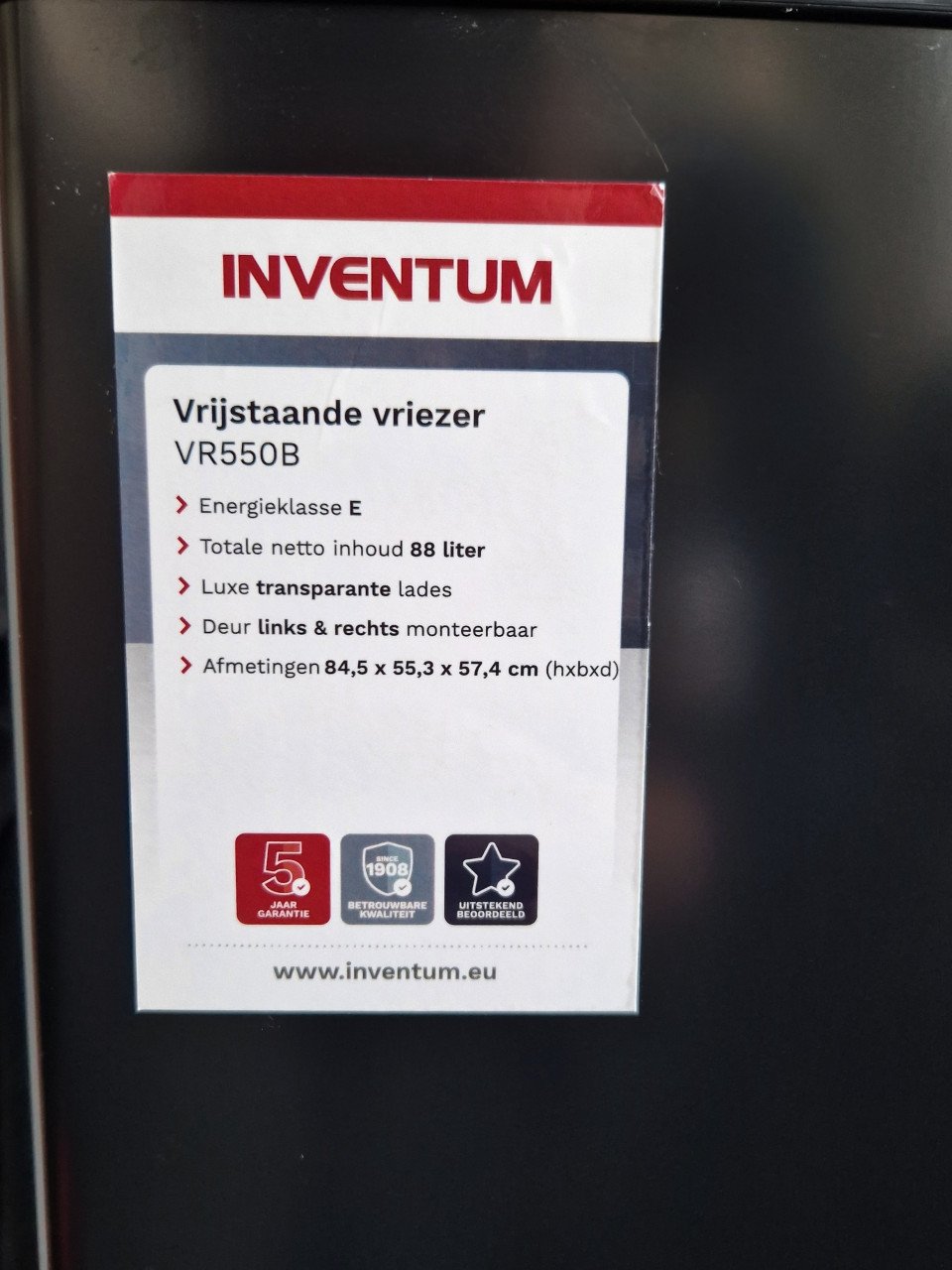 Tafelmodel Vriezer inventum