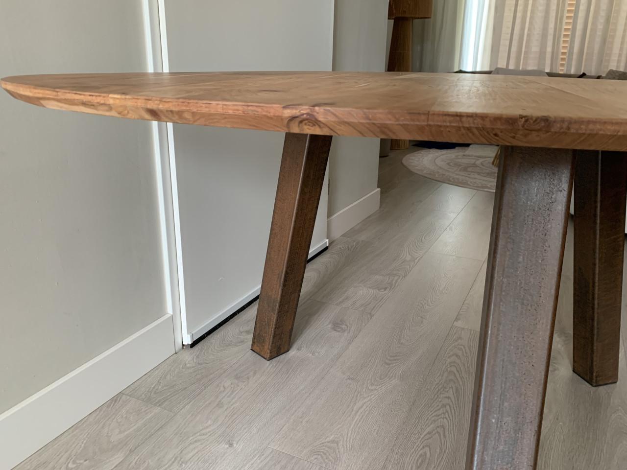 Eettafel model triangel