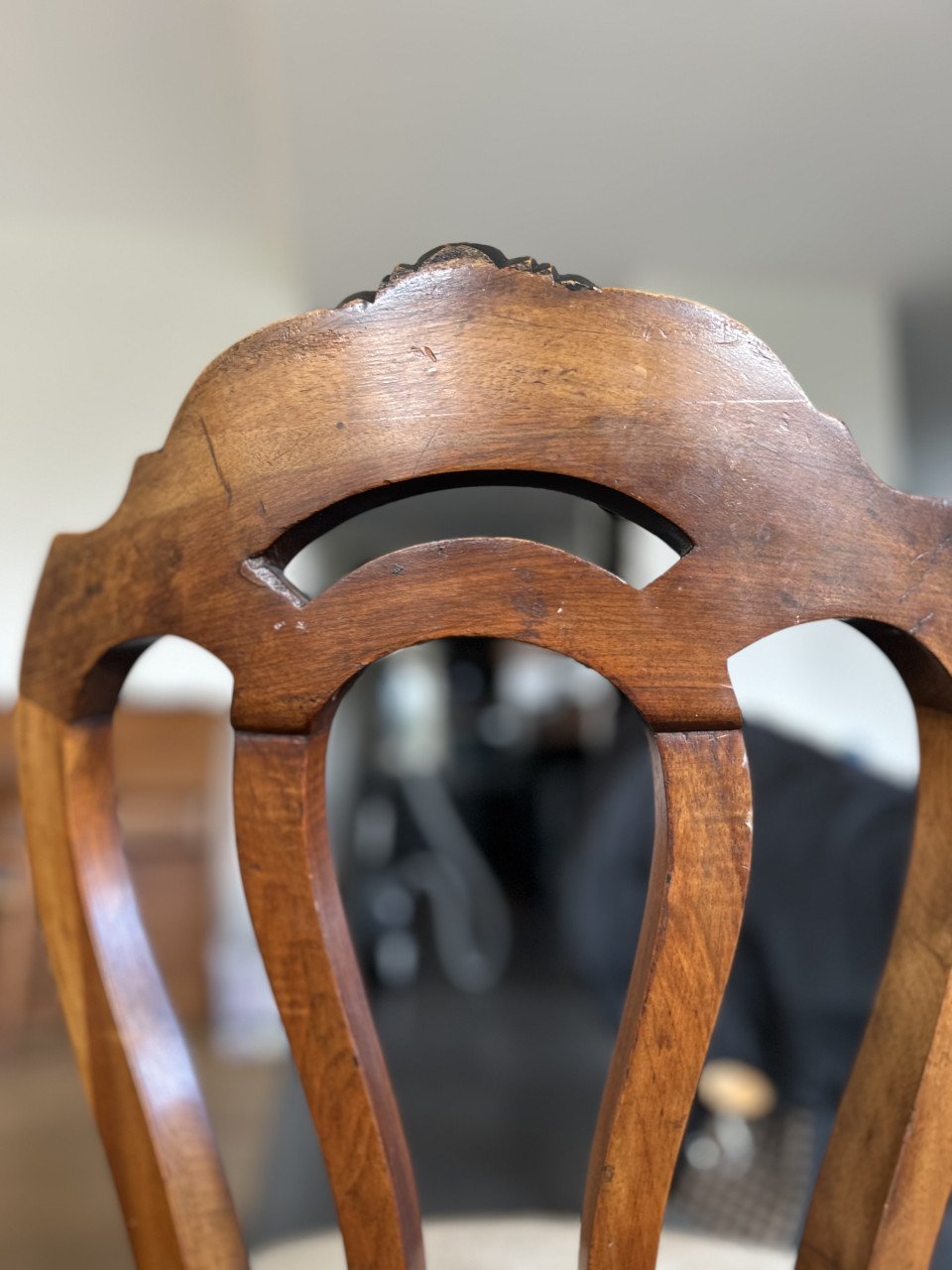 Eetkamerstoelen met ronde ‘koffietafel’