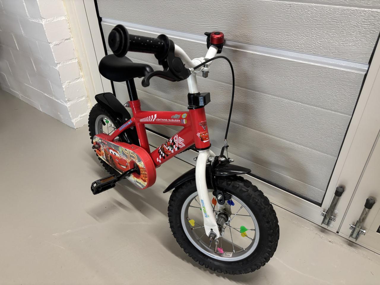 Mooi jongensfietsje 12 inch met luchtbandjes, leeftijd van 2,5 tot 5 jaar