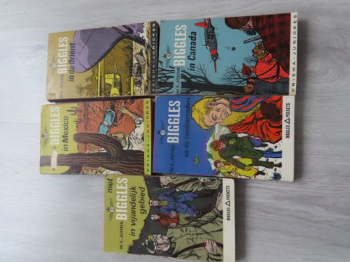 5x biggles boekjes