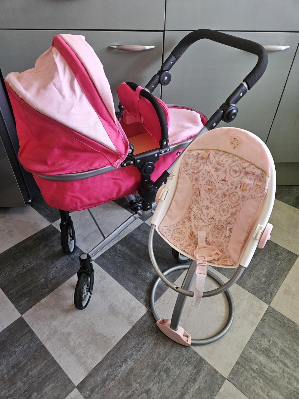 Poppenwagen met gratis stoel